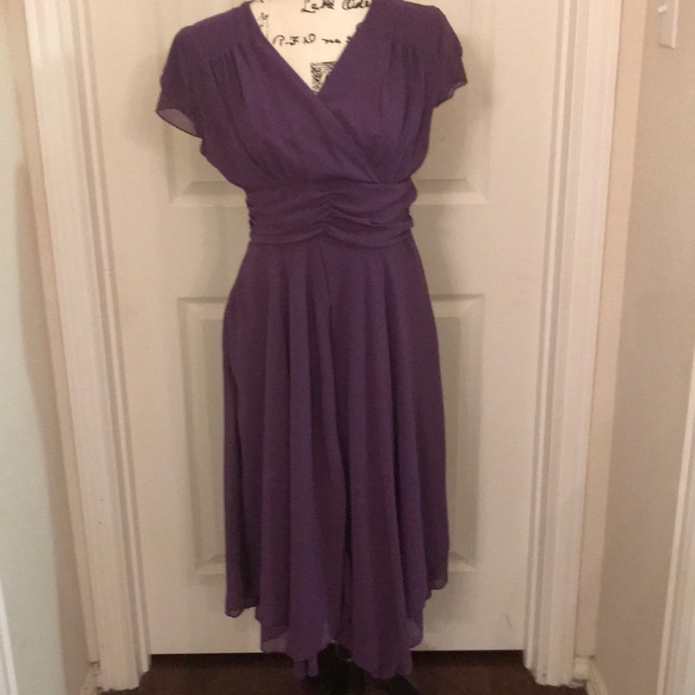 Beautiful purple chiffon dress